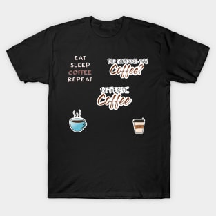 Coffee Sticker Pack T-Shirt